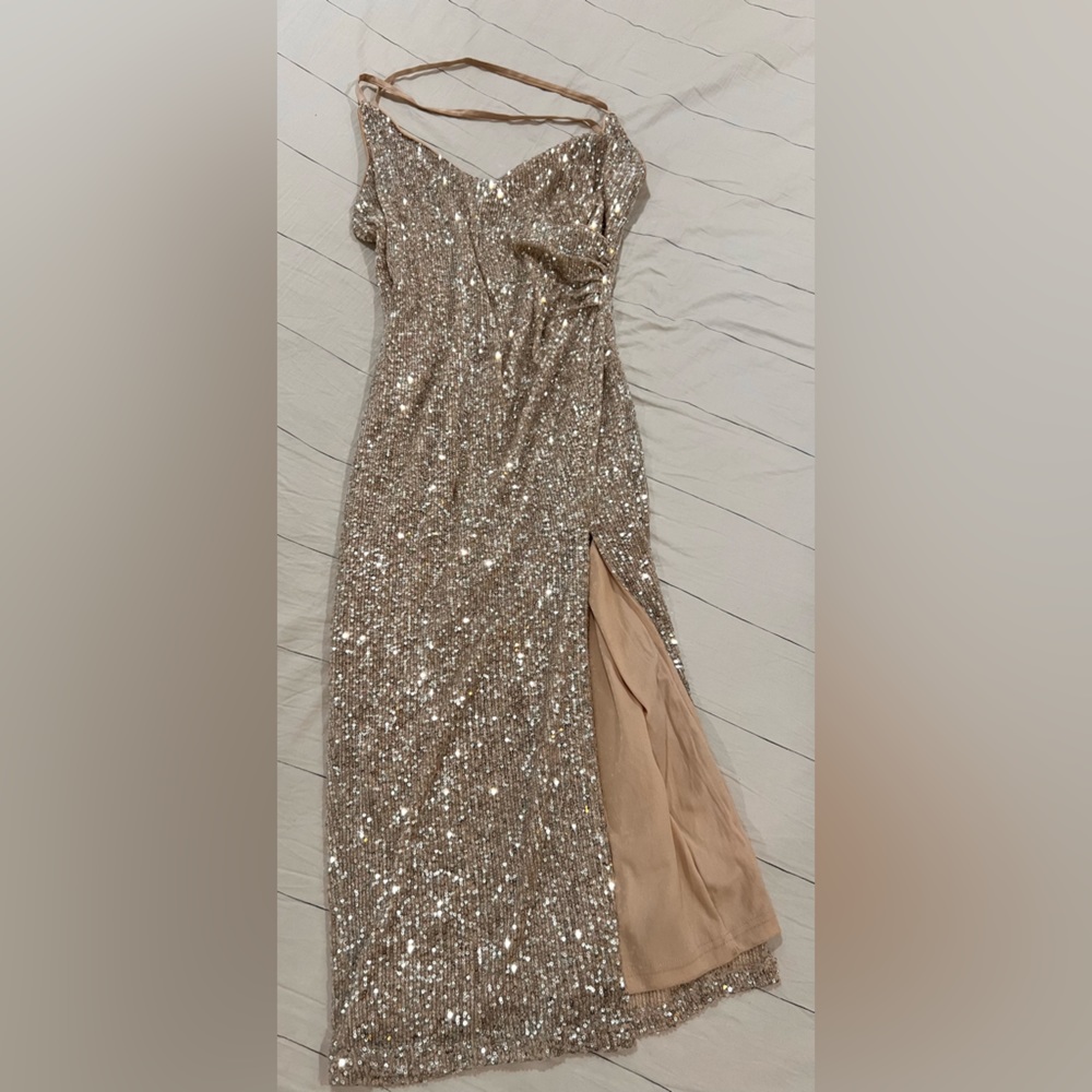 Champagne sequence dress only worn once